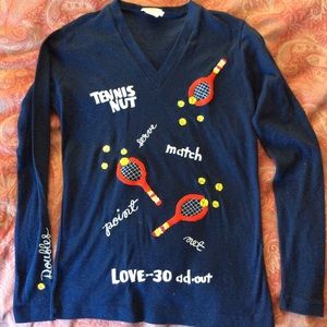 Vintage Cyn Les Tennis Theme shirt